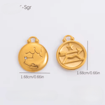 Zodiac | Sunsign- Charm - Foramour Jewels - 18K Gold Plated - Sweat, water proof